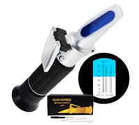 Réfractomètre Optique à Bière à Double Échelle Brix Mesure le Brix et la Gravité Spécifique du Moût 0~32% Brix 1.000-1.130 SG avec ATC pour le Brassage, Les Jus et l'Analyse de la Teneur en Alcool