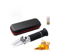 Réfractomètre portatif for miel et eau 10-30%, compteur de concentration ATC, d'humidité du avec liquide d'étalonnage(Leather Case)