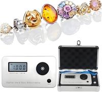 Réfractomètre précis pour pierres précieuses, testeur de bijoux, indice de réfraction 1,3-3,0, écran LCD, pour identification de bijoux, or, argent, diamant