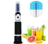 Réfractomètre, Réfractomètre Testeur de niveau de sucre portatif for aliments, fruits, boissons, teneur en, outil de brassage maison avec plage ATC/Brix 0~32%