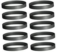 refrateck Lot de 10 joints ø 80 mm en silicone pour tuyau poêle à granulés max 250 °C. Noir