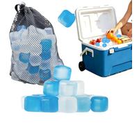 Refreezable Ice Cubes - PE 2.5cm Reusable Slow Melting Chilling Blocks