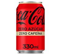 Refresco Individual de cola Coca Cola Zero sin cafeína lata 33 cl
