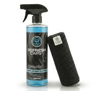 Refresh Cars Traitement Hydrophobe Vitres Voiture 500 ml - Anti Pluie Pare-Brise, Effet Déperlant Longue Durée, Repousse Eau Saleté Insectes, Vision Claire Pluie et Nuit