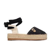 REFRESH - Espadrilles Femme Noir - Chaussures Confortables et polyvalentes - Mode décontractée - Modèle 17520503 (Taille39)