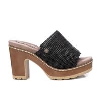 REFRESH Femme 171803 Sandale cale, Noir, 38 EU