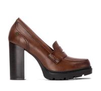 REFRESH - Mocassins Femme Camel - Chaussures Confortables et polyvalentes - Mode décontractée - Modèle 17292702 (Taille39)