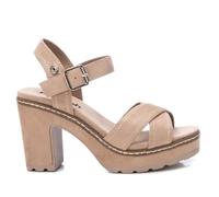 REFRESH - Sandale Femme Beige - Chaussures confortables et polyvalentes - Mode décontractée - Modèle 17156004 (Taille39)