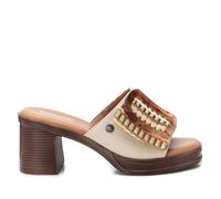 REFRESH - Sandale Femme Beige - Chaussures confortables et polyvalentes - Mode décontractée - Modèle 17252201 (Taille39)