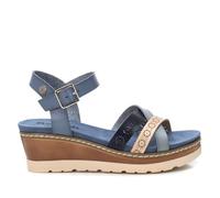 REFRESH - Sandale Femme Bleu jean - Chaussures confortables et polyvalentes - Mode décontractée - Modèle 17268203 (Taille39)