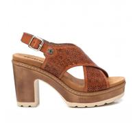 REFRESH - Sandale Femme Camel - Chaussures confortables et polyvalentes - Mode décontractée - Modèle 17278001 (Taille37)