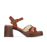 REFRESH - Sandale Femme Camel - Chaussures confortables et polyvalentes - Mode décontractée - Modèle 17509602 (Taille37)