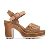 REFRESH - Sandale Femme Camel - Chaussures confortables et polyvalentes - Mode décontractée - Modèle 17528102 (Taille38)