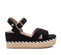 REFRESH - Sandale Femme Noir - Chaussures confortables et polyvalentes - Mode décontractée - Modèle 17058702 (Taille36)