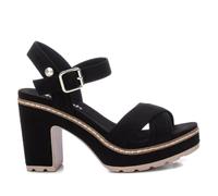 REFRESH - Sandale Femme Noir - Chaussures confortables et polyvalentes - Mode décontractée - Modèle 17156005 (Taille39)