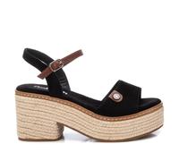 REFRESH - Sandale Femme Noir - Chaussures confortables et polyvalentes - Mode décontractée - Modèle 17257802 (Taille38)