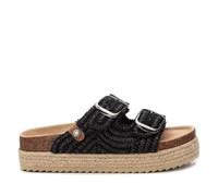 REFRESH - Sandale Femme Noir - Chaussures Confortables et polyvalentes - Mode décontractée - Modèle 17272002 (Taille39)