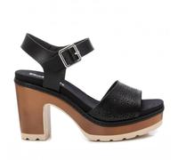 REFRESH - Sandale Femme Noir - Chaussures confortables et polyvalentes - Mode décontractée - Modèle 17278104 (Taille39)