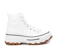 REFRESH - Sneakers Femme Blanc - Chaussures confortables et polyvalentes - Mode décontractée - Modèle 17247606 (Taille36)