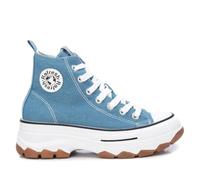 REFRESH - Sneakers Femme Bleu jean - Chaussures confortables et polyvalentes - Mode décontractée - Modèle 17191904 (Taille39)