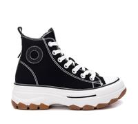 REFRESH - Sneakers Femme Noir - Chaussures confortables et polyvalentes - Mode décontractée - Modèle 17247607 (Taille37)