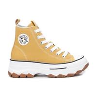 REFRESH - Turnschuh Femme Jaune - Chaussures confortables et polyvalentes - Mode décontractée - Modèle 17191906 (Taille40)