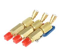 RÉFRIGÉRANT 1PC CODE COULEUR R410A R134A ROBINET D'ARRÊT AC HVAC RÉFRIGÉRATION DE CHARGE TUYAUX UNIVERSEL OR BLEU JAUNE ROUGE CUIVRE 1/4 SAE