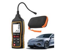 Refrigerant Leak Sensor, Quick Response Sniffer Detector, Sensitive AC Refrigerant Detection Tool, Handy Automotive HVAC Device for Home Use, 6.14x2.52x1.06 inches, Black Colored