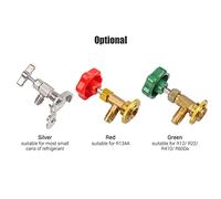 Réfrigérant, Raccords d'adaptateur Pener Valve 11mm Valve de Distribution Ouvre-Bouteille A/C Kit de Recharge pour Outil de Valve de Distributeur de Réfrigérant (pour R134A)