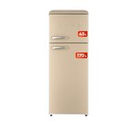 Réfrigérateur 2 portes Evvo F45 Retro (Beige)
