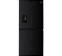 Continental Edison Réfrigérateur 4 portes 464L Total No Frost Distributeur d'eau Noir