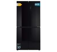 Réfrigérateur 4 Portes Verre Noir Total No Frost Cecotec Bolero CoolMarket 4D 503 Black Glass E, 503 Litres