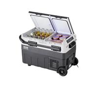 Réfrigérateur 50L Glacière Electrique à Double Zone Pour Voiture 12V Avec Roues