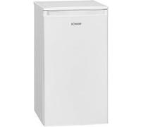 Bomann KS 7349 Kühlschrank, 91L, 2 Glasablagen, LED Innenraumbeleuchtung, Gemüseschale, weiß