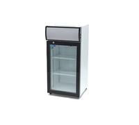 Réfrigérateur à boissons 80L avec 2 étagères réglables porte vitrée et éclairage LED - Maxima