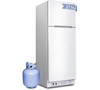 Réfrigérateur à gaz 380L-220 V / Gaz -SMETA-Porte réversible-Blanc-Avec compartiment congélateur-Grande capacité