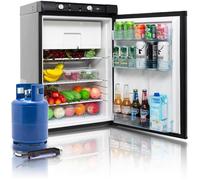 Réfrigérateur à gaz avec congélateur - SMAD - 12V/220V/Gaz - 100L - - Camping, maison