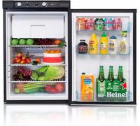 Réfrigérateur à gaz - SMAD -12V/220V/Gaz - 100L - avec congélateur - Camping, Maison - Noir