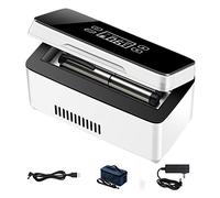 Réfrigérateur à insuline et refroidisseur à insuline avec batterie au lithium1 pour voiture, voyage, maison - Mallette de réfrigération de voiture portable/petite boîte de voyage)