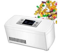 Réfrigérateur à médicaments et à insuline,Glacière à insuline portable pour Les Voyages/Interféron/Stockage De Médicaments,dualbattery