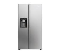 Haier SBS 90 Serie 5 HSW59F18EIMM frigo américain Pose libre 601 L E Platine, Acier inoxydable