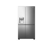 Hisense Réfrigérateur américain FSN628SWID 91 cm 632L froid ventilé, distributeur eau & glaçons, WiFi