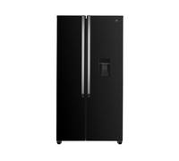 Réfrigérateur américain Continental Edison 2 portes 529L D Noir avec distributeur d'eau