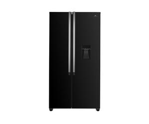 Réfrigérateur américain Continental Edison 2 portes 529L D Noir avec distributeur d'eau