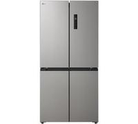 LG - Réfrigérateur GMM41MSBEM 4 portes Slim, capacité 474L, Total No Frost avec flux d'air multiples, cassette Zero Gradi Convertibile Fresh Switch, étagères en verre trempé