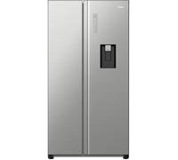 Réfrigérateur américain - HAIER - HSW59F18DWMM - 613L (391L + 222L) - Distributeur d'eau - Classe D - 177,5 x 90,5 x 71,7 cm - Inox