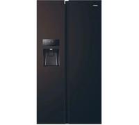 Réfrigérateur américain - HAIER - SBS 90 Series 3 HSR3918EIPB - Classe E - 515 L - 180 x 90 x 65,9 cm - Noir