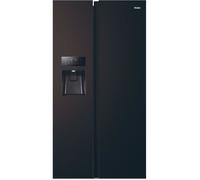 Réfrigérateur américain - HAIER - SBS 90 Series 3 HSR3918EIPB 515 L - 180 x 90 x 65,9 cm - Noir