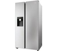Haier SBS 90 Serie 5 HSW59F18EIMM frigo américain Pose libre 601 L E Platine, Acier inoxydable