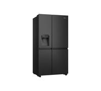Réfrigérateur américain Hisense RS818N4TFC 632 L Total No Frost Distributeur eau & glaçons ConnectLife Inox noir